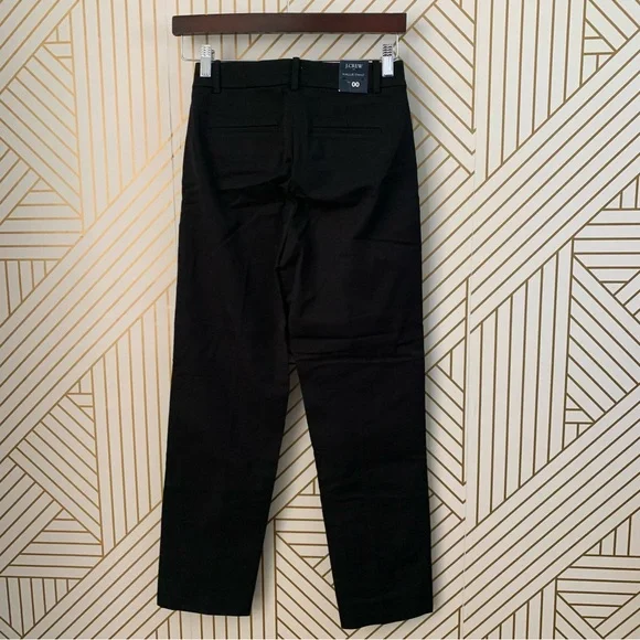 J Crew Kallie Pant Black Slim Stretch Dress Pants Office Work Casual 00 Ankle - Picture 8 of 10
